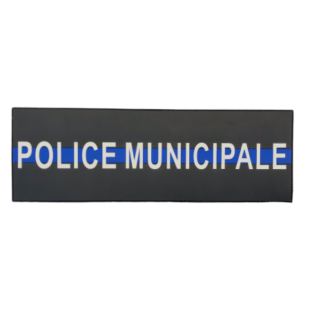 Bande dorsale POLICE MUNICIPALE "Thin Blue Line"