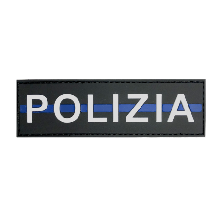 Badge POLIZIA "Thin Blue Line"