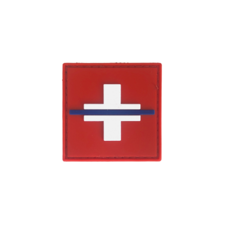 Originalabzeichen farbig "Thin Blue Line Switzerland"