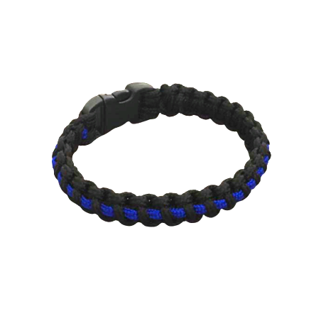 Armband Kobra dünn "Thin Blue Line"