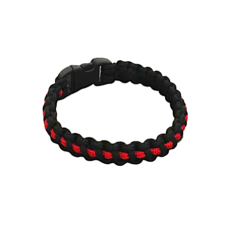 Armband Kobra dünn "Thin Red Line"