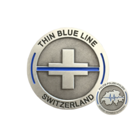 Coin "Thin Blue Line Switzerland"