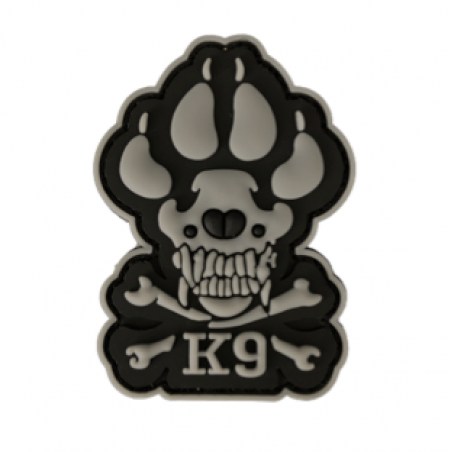 Badge K9 Skull PVC