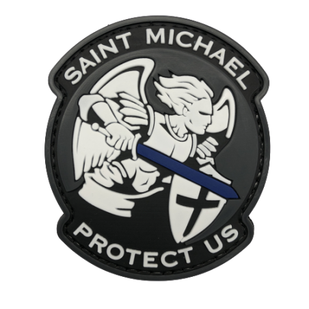 Abzeichen St-Michael Protect Us - PVC