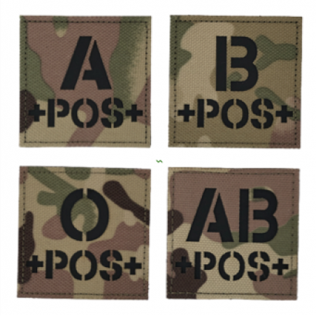 Badge Groupes sanguins CAMO - IR