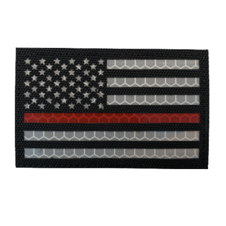 Badge IR "Thin Red Line USA"
