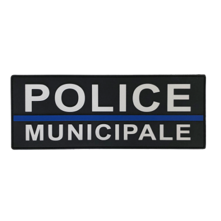 Bande dorsale POLICE MUNICIPALE V2 "Thin Blue Line"