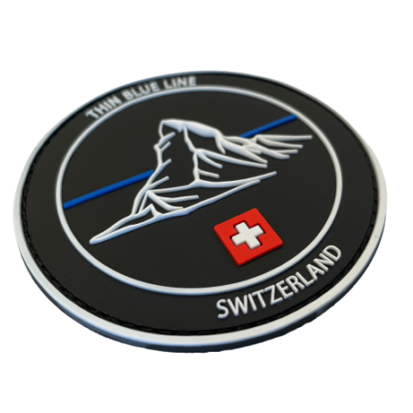 Badge Cervin "Thin Blue Line Switzerland"