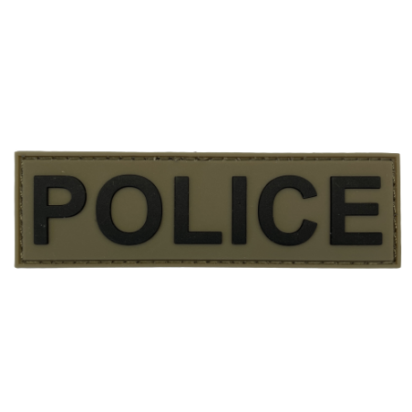 Badge POLICE - Olive