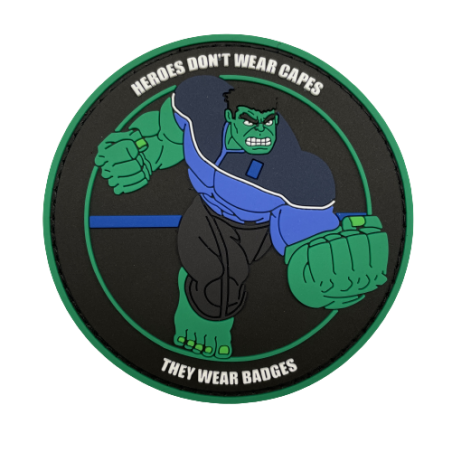 Abzeichen HULK "Thin Blue Line"