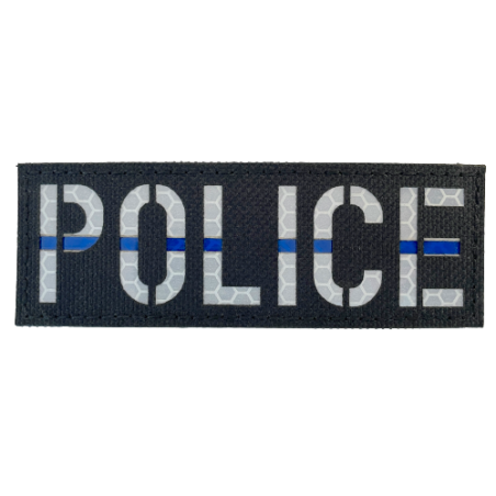 Badge POLICE IR "Thin Blue Line"