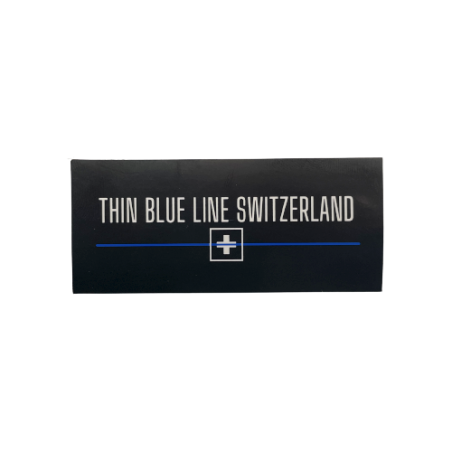 Autocollant "Thin Blue Line Switzerland"