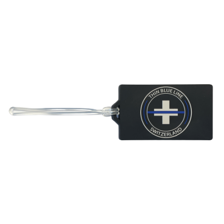 Luggage Tag "Thin Blue Line Switzerland" 2.0