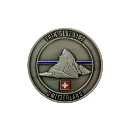 Coin Cervin "Thin Blue Line Switzerland"