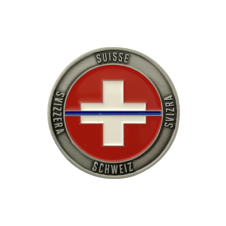 Coin Cervin "Thin Blue Line Switzerland"