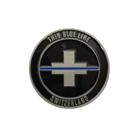 Coin Helvetia "Thin Blue Line Switzerland"