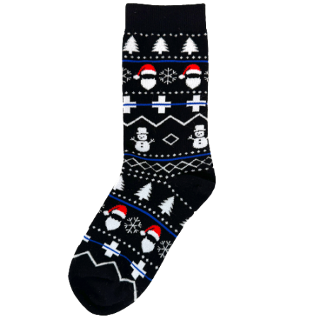 Chaussettes Christmas "Thin Blue Line Switzerland"