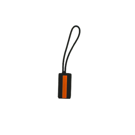 Zip tag "Thin Orange Line" - 3x