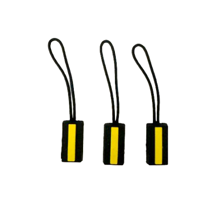 Zip tag "Thin Yellow Line" - 3x