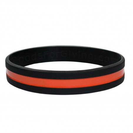 Silikonarmband "Thin Red Line"