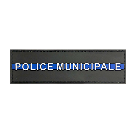 Badge POLICE MUNICIPALE "Thin Blue Line"