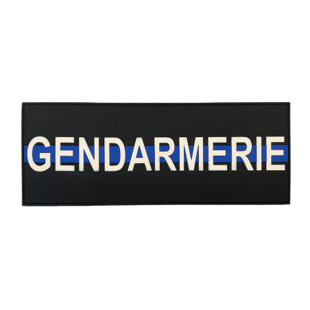 Rückenband GENDARMERIE "Thin Blue Line"
 Größe-26 x 10 cm