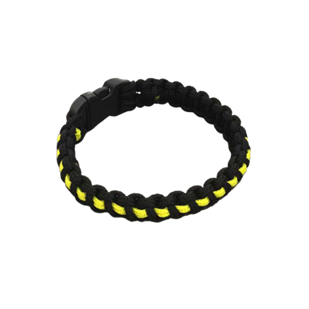 Armband Kobra dünn "Thin Yellow Line"