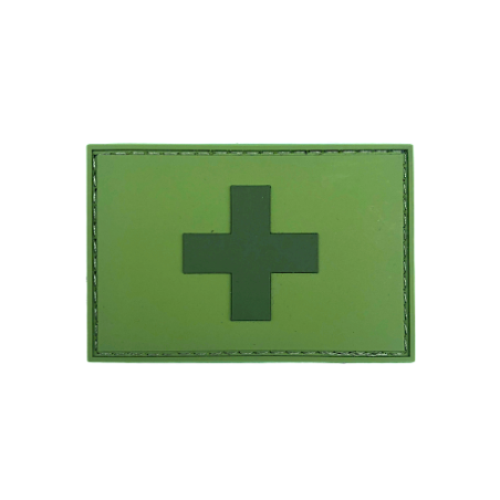 Badge rectangle SUISSE - Olive