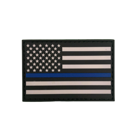 Badge "Thin Blue Line USA"